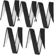 5pcs Sweatband Sweat Tennis Tape for Racket Grip Tennis Dampener Accessories Grip Stretchy Band Black Tape Handle Overgrip Cushion Replacement Hand Sweaty Sticky White Fiber