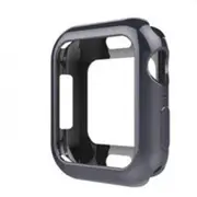 Silicone Soft Case Watch Protector Screen Protector Case Cover for Apple iwatch4 Smart Watch BLACK COLOR