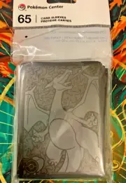 Pokemon Center Official Sleeves (x65) Scorching Charizard Premium - New