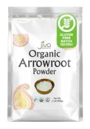 Jiva Organics Organic Arrowroot Flour (Powder) 5 Pound Bag - Raw Non-Gmo Glute
