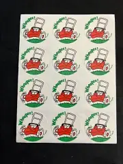 Vintage 80’s Trend Scratch & Sniff Glossy “Whoopee!” Lawn/Grass Sticker Sheet -