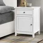Artiss Bedside Table Big Storage Drawers Cabinet Nightstand Lamp Chest White New