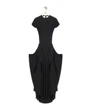 Loewe Open Back Midi Dress FR36 black