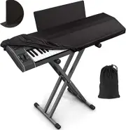 Piano Keyboard Dust Cover with Music Stand Opening for Digital 61 Keys