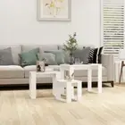 NNEVL Nesting Tables 3 pcs White Engineered Wood