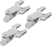LAPYAPPE 3pcs Stainless Steel Laboratory Pinch Clips Secure Fastening User Friendly Design Versatile Interface Clamps for Efficient Equipment Securing Lab and Workshop Settings