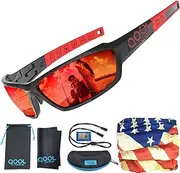 [Living out your qool time] QOOL TIMES Living out your Polarized Men Women Sports Sunglasses REVO 100% UV Protection Fishing