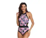 Bikini Swimsuits Print Sexy One Piece Bathing Suit Mother and Daughter Sets