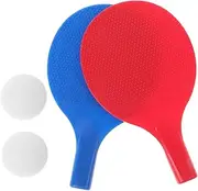 Table Tennis Kit Set of 2 Lightweight Rackets Non-Slip Balls for Outdoor Indoor Play Training Paddles for Boys and Girls Adults Portable Sports Equipment