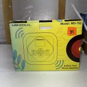 MONODEAL CD Player Portable,Bluetooth CD Player with Speakers,Rechargeable