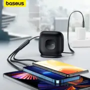 Baseus Retractable 100W 3 in 1 Type C Fast Charge For iPhone Type C Micro USB