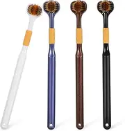 Beaupretty 4pcs Three Sided Toothbrushes Adults 3 Sided Toothbrush Manual Toothbrushes Multi Face Toothbrush for Home Travel Adults
