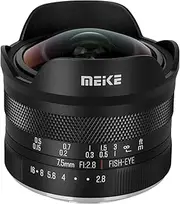 Meike APS-C Lens 7.5mm f2.8 for Fujifilm X Mount Mirrorless Camera X-T3 X-H1 X-Pro2 X-E3 X-T1 X-T2 X-T4 X-T10 X-T20 X-T20 X-T2 00 X-A2 X-E2 X-E1 X30 X70 X-A1 XPro1 etc