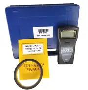 Digital Rotative Tachometer Gauge RPM Meter Laser Rotation Measuring Device