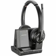 Poly 7S4B5AA#ABA Savi 8220 Office Wireless DECT Stereo Headset Wireless System