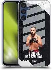 Head Case Designs Officially Licensed UFC Fight Card Jorge Masvidal Gel Case [Military Grade Protection] Compatible with Samsung Galaxy A15