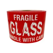 3x5-inch Fragile (Broken) Glass Handle with Care Labels 300 Adhesive Stickers