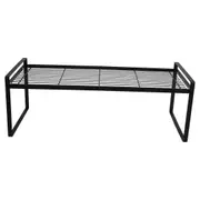 1pc Kitchen Seasoning Storage Rack Spice Rack Drain Storage Shelf (Black)