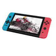 Game Console Portable 7 Inch Classic Handheld Video Gamepad 5800+ 64GB Storage Rechargeable Battery Retro Gaming Entertainment Blue Red