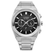 Citizen Eco-Drive Axiom Chronograph Stainless Steel Men's Watch (CA4580-50E)