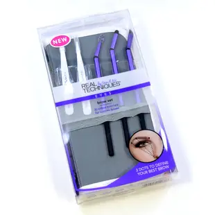 🐼現貨 REAL TECHNIQUES RT刷具組 眉毛刷具 brow set 五件刷具組  眉梳 斜角暈染刷 修眉夾