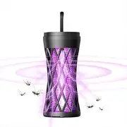 huanzhi Bug Zapper Outdoor Indoor Mosquito Zapper: Rechargeable, with LED Light for Patio, Camping, Home and Backyard Use Black