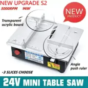 Mini Table Saw Electric Bench Saw Woodworking DIY Acrylic PCB Desktop Cutting