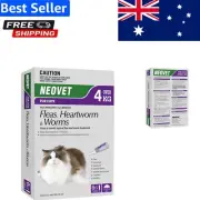 Neovela Cat Parasite Control - 6 Pack for Cats Over 4kg | Flea & Worm Treatment