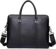 [HAMKVBPR] Mens Briefcase Men's Waterproof Leather Laptop Bag Simple Briefcase Handbag Messenger Bag Computer Briefcase Notebook Satchel Messenger Bag for Work Business