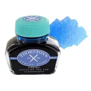 Thornton's Luxury Goods Fountain Pen Ink Bottle, 30ml - Turquoise, 3 Pack