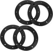 SEWOART 4pcs 5 Inch Auto Car Universal Fit Abs Speaker Spacers Car Stereo Speaker Spacer Adaptor Ring Mounting Bracket Black Plastic