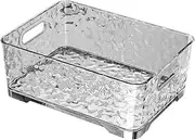 Cosmetic Storage Box Bathroom Organizer Case for Bathroom Cabinet Countertop Silver