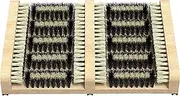 SCRUBIT Boot Scraper Brush – Flat Door Scrubber Mat - All Weather Shoes & Boots Cleaner, Removes Snow, Sand and Mud – 14.2 x 10 in. (1)