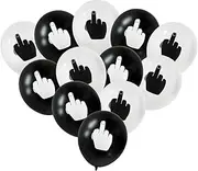 DS. DISTINCTIVE STYLE Middle Finger Balloons 12 Inch Latex Balloons Set of 12 Party Balloons Funny Birthday Decorations for Men and Women