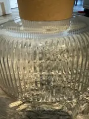 Crate Barrel Glass cake Plate With Dome Server cake plate dessert Covered