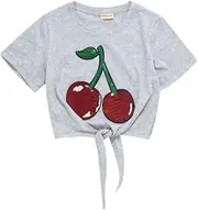 [MeMaster] Cherry Print Knotted Tee for