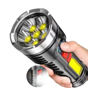 Ozoffer 1/2x Super Bright 1200000LM Torch Led Flashlight USB Rechargeable Tactical Lamp