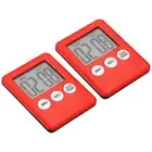 Digital Timer,2Pcs Small Count Down/UP Clock with Magnetic,Kitchen Timer Red
