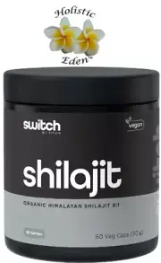 Switch Nutrition Shilajit Organic Himalayan Shilajit 8:1 60 Caps