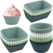 Silicone Cupcake Cases 32PCS Set, Muffin Cases, Food Grade Silicone Baking Cups
