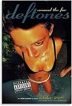 Meiluocan Rock Band Deftones Poster Around The Fur Signature Album (2) Poster Canvas Painting Wall Art Picture Home Decor Print For Bedroom Living Room Dorm Study Bar Office 12x18inch(30x45cm)