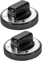 Kisangel 2pcs Heat Resistant Red Knobs for Gas Burners Cooktops Fit Ergonomic Design Durable Stylish Kitchen Appliance Control Knobs