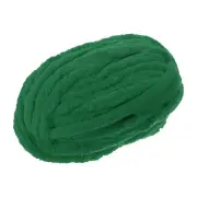 Chunky Yarn, 1Pcs Polyester Blanket Yarn for Crocheting Scarf Hats (Dark Green)