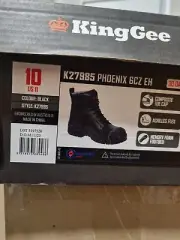 KingGee PHOENIX 6CZ EH Safety Leather Boot Mens US 11 UK 10 K27985