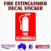25cm FIRE EXTINGUISHER work car,ute,truck,boat,office,safety sign decal sticker