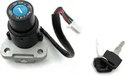 Ignition Switch for XT225 for Serow 225 XT600 90-95 TW200 03-17 DT200 DT200R Black Motorcycle Ignition Switch Fuel Gas Tank Cap Lock Keys Set Motorcycle Ignition Switch Lock(Ignition Lock)