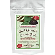 LITTLE ZEBRA CHOCOLATES Dark Chocolate Crunch Buds Mint 85g