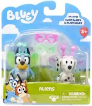 Bluey and Chloe Aliens Figurine Toy Set - Brand New