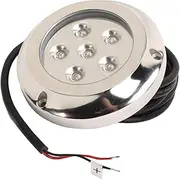 Brilluxa Underwater Light, Yacht LED Marine Lamp, 12V 24V IP68 Waterproof, 316 Stainless Steel Boat Light, Seawater Tail Lamp, 100° Angle Swimming Pool Light (Blue)