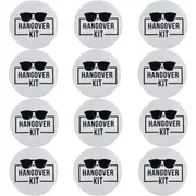 Hangover Kit Stickers For Party Favours Bags Boxes DIY Hens Night Wedding Bucks